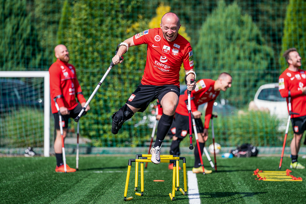 TRENING REPREZENTACJI POLSKI W AMPFUTBOLU - J&J SPORT CENTER